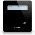 INT-KLFR-B - Tastiera LCD con lettore di prossimità e sportello colore nero - Satel.