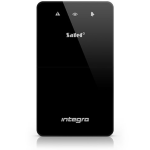 INT-SF-B : Tastiera di partizione con sportello (retroilluminazione bianca, frontale nero, frame argento, fondo nero) - Satel