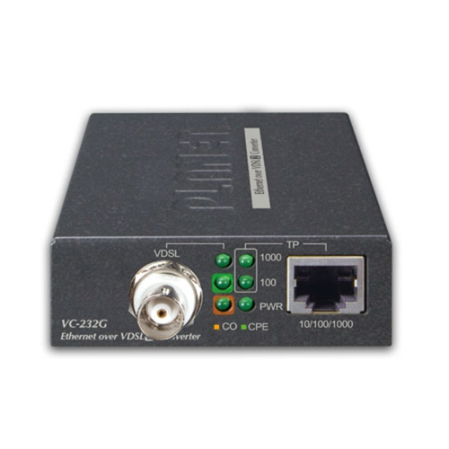 VC-232G - 1-port 10/100/1000T Ethernet over Coaxial Converter(Downstream:200Mbps,upstream:100Mbps) - Planet