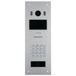 VTO6521K - Postazione esterna videocitofonica IP in acciaio inox, schermo IPS 4.3", IP65 antivandalo IK08, apertura tramite password e QR Code, lettore di badge e TAG, 12Vdc - Dahua