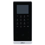 ASI2201H-DW - Lettore per controllo accessi standalone wifi da esterno IP65, display LCD, password, lettore di tessere 125Khz, 1 uscita TTL per sirena e allarme, connettività P2P - Dahua