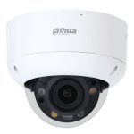 IPC-HDBW3849R1-ZAS-PV-S5 Dahua - Telecamera dome IP AI WizSense TiOC 2.0 con Smart Dual Illuminator antivandalo IK10 8MP, ottica motorizzata 2.7-13.5 mm, IR/warm light fino a 50/40 m, in/out allarme, audio bidirezionale, PoE