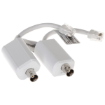 LR1002 - Kit TX/RX extender ePoE su cavo coassiale di rete dati e alimentazione, distanza 400m a 100Mbps / 1000m a 10Mbps