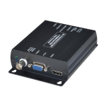 AD001HDE - Convertitore segnale video con ingresso BNC per segnale HDTVI/AHD/HDCVI/CVBS, uscita CVBS/HDMI/VGA