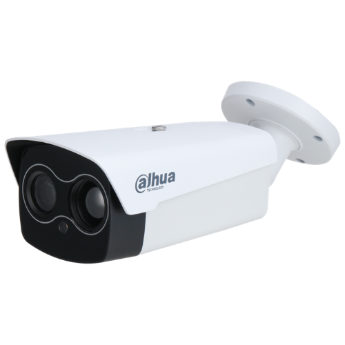 Telecamera biottica termica e termografica Dahua con staffa a soffitto