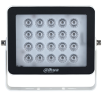 PFM522P-D1-IR - Illuminatore IR da esterno IP66 IK10, 20 LED, portata 15~50 m, angolo 20°, 850 nm. luminosità regolabile 10~100%, 30 lux, 1 porta RS485, struttura in lega di alluminio, installazione a parete, palo, in piano, alim. 12 Vdc <13 W - Dahua
