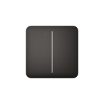 SOLOBUTTON-2-GANG-BLACK - Tasto doppio per LightCore colore nero  - AJAX