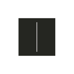 CENTERBUTTON-2-GANG-BLACK - Tasto doppio centrale per LightCore colore nero  - AJAX
