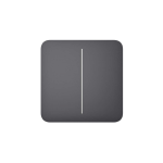 SOLOBUTTON-2-GANG-GRAPHITE - Tasto doppio per LightCore colore grafite  - AJAX