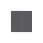 SIDEBUTTON-2-GANG-GRAPHITE - Tasto doppio laterale per LightCore colore grafite  - AJAX