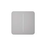 SOLOBUTTON-2-GANG-FOG : Tasto doppio per LightCore colore grigio nebbia - AJAX