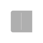 SIDEBUTTON-2-GANG-FOG : Tasto doppio laterale per LightCore grigio nebbia - AJAX