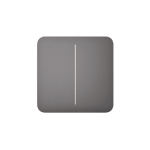 SOLOBUTTON-2-GANG-GREY - Tasto doppio per LightCore colore grigio - AJAX