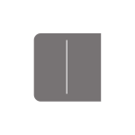 SIDEBUTTON-2-GANG-GREY - Tasto doppio laterale per LightCore colore grigio - AJAX