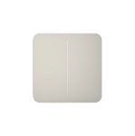 SOLOBUTTON-2-GANG-OYSTER : Tasto doppio per LightCore colore grigio ostrica - AJAX