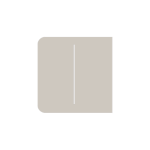 SIDEBUTTON-2-GANG-OYSTER : Tasto doppio laterale per LightCore colore grigio ostrica - AJAX