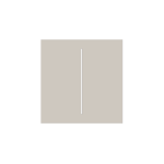CENTERBUTTON-2-GANG-OYSTER : Tasto doppio centrale per LightCore colore grigio ostrica - AJAX