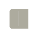 SIDEBUTTON-2-GANG-OLIVE - Tasto doppio laterale per LightCore colore oliva - AJAX