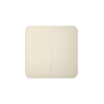 SOLOBUTTON-2-GANG-IVORY : Tasto doppio per LightCore colore avorio - AJAX