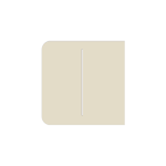 SIDEBUTTON-2-GANG-IVORY : Tasto doppio laterale per LightCore colore avorio - AJAX