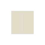 CENTERBUTTON-2-GANG-IVORY : Tasto doppio centrale per LightCore colore avorio - AJAX