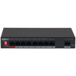 PFS3009-8ET-96-V2 - Switch 8 porte PoE+ 10-100 Mbps / 1 porte 10-100 Mbps di rilancio, unmanaged, potenza max. 96W, 90W sulla porta nr. 1, funzione Long Distance (250mt) supportata, funzione Watchdog supportata - Dahua  - Dahua