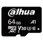 TF-L100-64GB : Micro SD card speed class C10, U3, V30, A1, P/E cycle 500, capacità 64 Gb - Dahua