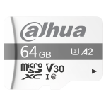 TF-P100-64G - Micro SD card speed class C10, U3, V30, A2, P/E cycle 1000, capacità 64 Gb - Dahua