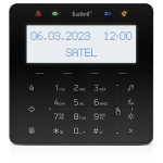 INT-KSG2R-B - Tastiera LCD touch sense con lettore di card (retroilluminazione bianca, lettore MIFARE integrato per utilizzi futuri), colore nero - Satel