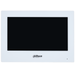 VTH2621GW-WP - Postazione interna IP wifi con display 7" touch screen capacitivo, 6 in e 1 out allarme, alimentazione 12Vdc / PoE standard, sistema operativo Linux, colore bianco - Dahua
