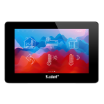 INT-TSH2-B - Tastiera touch 7'' colore nero, compatibile con centrali Integra e Versa - Satel