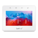 INT-TSG2-W - Tastiera touch 4.3'' colore bianco, compatibile con centrali Integra e Versa - Satel