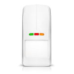 AOD-210 - Rilevatore di movimento wireless da esterno (IP-54) doppia tecnologia PIR+ MW , crepuscolare integrato, senza staffa (bianco, compatibile con sistema ABAX) - Satel