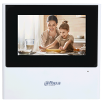 VTH2611L-WP - Postazione interna IP wifi con display 4.3" touch screen capacitivo, 4 in e 1 out allarme, alimentazione 12Vdc / PoE standard, sistema operativo Linux, colore bianco - Dahua