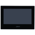 VTH2622G-W - Postazione interna IP bifilare wifi con display 7" touch screen capacitivo, 6 in e 1 out allarme, alimentazione tramite switch bifilare/alimentatore 48Vdc, sistema operativo Linux, colore nero - Dahua