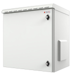 RACK12U-600-IP - Armandio rack 19" 12U da esterno IP55, profondità 600mm, colore bianco con porta cieca