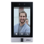 ASI7214S-W - Lettore per controllo accessi standalone da interno con riconoscimento facciale, lettore biometrico di impronte, accesso su password e tessere Mifare 13.56Mhz, schermo touch 7" - Dahua