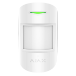 COMBIPROTECT - Rivelatore di Movimento PIR con rivelatore di Rottura Vetri integrato, colore bianco - AJAX