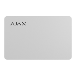 PASS-10-W - Confezione da 10 carte contactless protette per tastiera Keypad Plus, colore bianco - AJAX