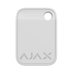 TAG-10-W - Confezione da 10 portachiavi crittografati contactless per tastiera Keypad Plus, colore bianco - AJAX