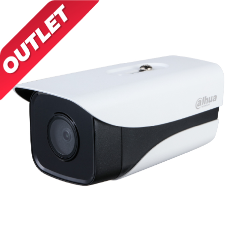 IPC-HFW3241M-AS-I2 - Telecamera IP Dahua serie Lite AI WizSense Bullet 2MP, ottica fissa 3.6mm, IR 80mt Starlight, in/out allarme, in/out audio, WDR 120dB e 3D DNR, SMD Plus, SD card, PoE - Dahua