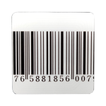ISC-ETR1-5050 - Etichetta RF in lamina di rame bianca con barcode, 5x5 cm, confezione da 20000 pz. - Dahua