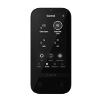 KEYPAD-TOUCHSCREEN-B - Tastiera wireless con touch screen per controllare un sistema Ajax con lettore di TAG/card e Bluetooth, colore nero - AJAX