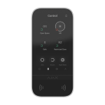 KEYPAD-TOUCHSCREEN-W - Tastiera wireless con touch screen per controllare un sistema Ajax con lettore di TAG/card e Bluetooth, colore bianco - AJAX