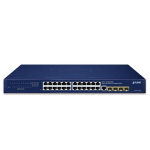GS-4210-24T4S - IPv4/IPv6, 24-Port 10/100/1000T + 4-Port 100/1000X SFP L2/L4 SNMP Manageable Gigabit Ethernet Switch(supports MQTT and Cybersecurity feature) - Planet