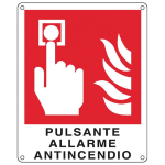 IAILE20174K Hochiki - cartello alluminio antincendio 120x145mm