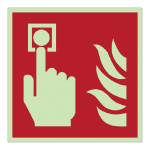 IAILEL15117WP Hochiki - cartello pvc antincendio 160x160mm
