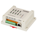 TCW181B-CM - Scheda contatti IP. Modulo di centralizzazione di n. 8 uscite NO/NC. Necessita alimentazione 12Vcc/400mA - Ganz