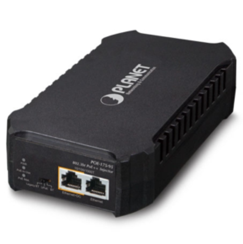 POE-175-95  -  Single-Port 10/100/1000Mbps 802.3bt PoE Injector (95 Watts, PoH,Poe Usage LED) - W/Internal Power  - Planet