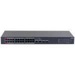 CS4226-24ET-240 Dahua - Switch 24 porte PoE+ 2 porte Gigabit combo LAN/SFP, app DoLynk Care, potenza max. 240W, 90W sulle porte nr. 1 e 2, Long Distance (250mt)